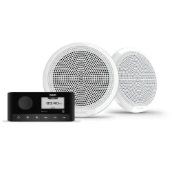 Fusion stereo- og h�yttalersett MS-RA60 og EL Sport hvit