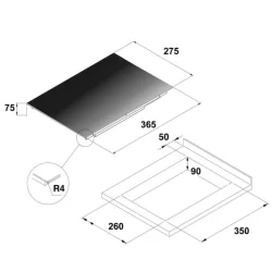 Koketopp Induksjon 1 sone 220-240V