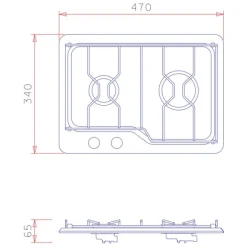 Ocean Comfort Kokeapparat Seafarer 2-bluss m/el tenning