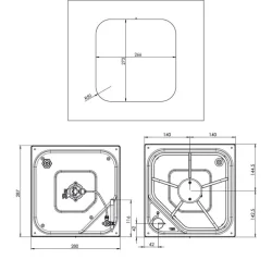 Can Koketopp Gass Nedfellbar 1-Bluss 