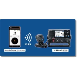 Icom IC-M510E EVO 55 DSC VHF Marine Radio med WIFI &amp; AIS