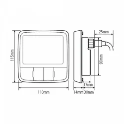 Raymarine i60 Vind m/kort vindgiver