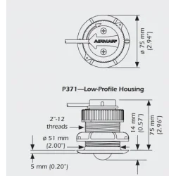 Raymarine ST300/P371 gjennomg�ende giver fart/temp