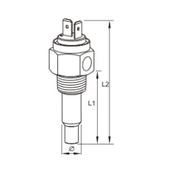 KUS Vanntemperaturgiver 1/4x18NPTF 2-pol
