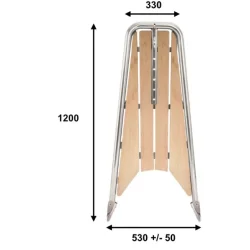 Btsystem Baugspyd m/rulle for Seilbt PB1200TE-V Teak 
