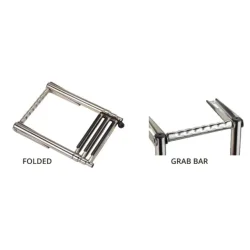 Garelick Badestige for plattform 3-Trinn Teleskop