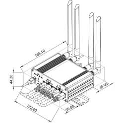 Teltonika RUTX50 5G Ruter GPS 12V Marinepakke