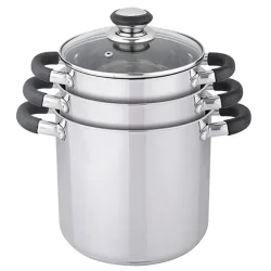 Grytesett 6 deler rustfritt 