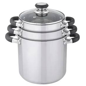 Grytesett 6 deler rustfritt 