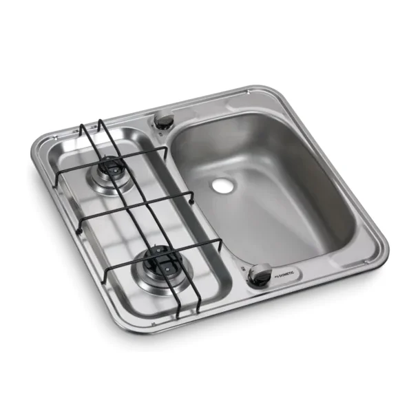 Dometic Koketopp 2 gassbluss med oppvaskkum HS 2460R Kompakt 490 x 460 mm Kum p hyre side