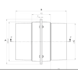Kanalvifte 178mm 12V 1000m/time