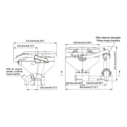 Seaflo Manuelt Toalett Compact Twist n' lock Soft close 