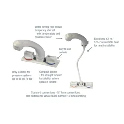 Whale Elegance Blandebatteri m/dusj