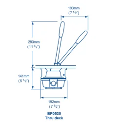 Whale manuell septikkpumpe Mk5 Under dekk 