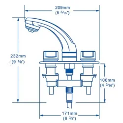 Whale Elegance Blandebatteri m/dusj