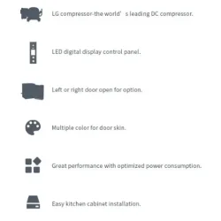Ocean Comfort CR40 LED Display Kjleskap Slv Front