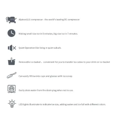 Isbitmaskin LED display 12/24/220V 