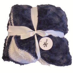 Sherpapledd Mrkbl og Hvit Stoff: 