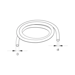 Eberspcher Drivstoffslange 4mm Metervare Utvendig diameter 4 mm Innvendig diameter 1,5 mm