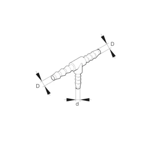 Eberspcher T-Rr drivstoff 6mm Hvit plast