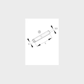 Ebersp�cher Drivstoffovergang 3,5-5mm gummi For Airtronic og Hydronic Fra 3,5 mm til 5 mm