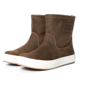 Boatboot skinnstvel lowcut brun