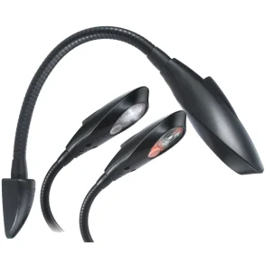 Quick Shark LED kartlampe 30 cm hvitt/rdt lys