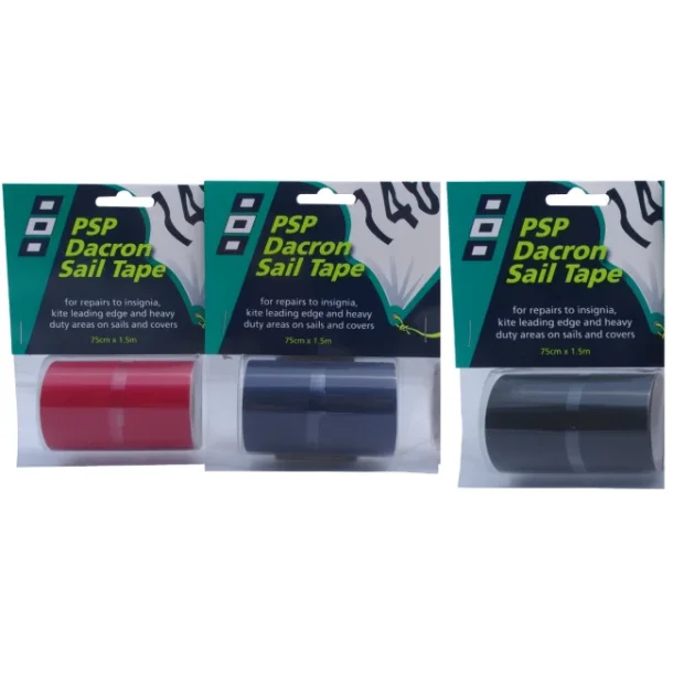 Dacrontape Sort 75mmx1,5m