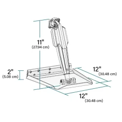 Lenco Pro Control 12" x 12" Edge Mount Trim Tab Kit, Auto