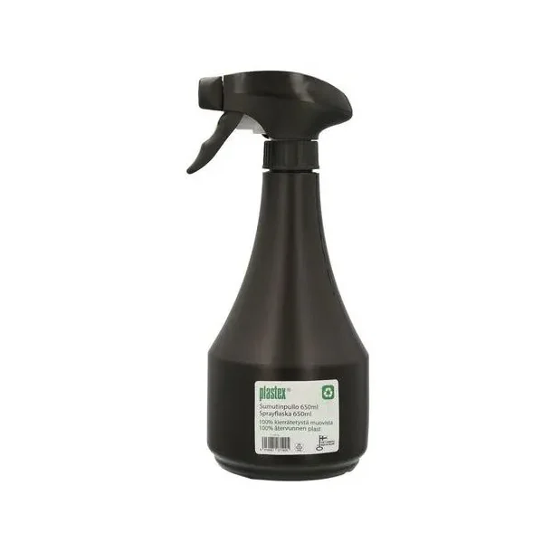 Sprayflaske til vann 0,65 liter Sort