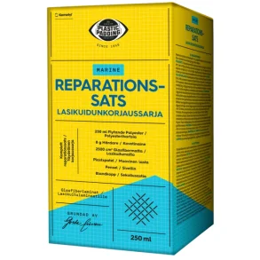 Plastic Padding Reparasjonssett m/glassfibermatte