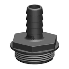 TruDesign Slangestuss for 3 veisventil 1 1/2