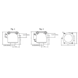 Sjvannsfilter Bronse m/Sidefeste