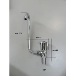 Enkel Kran Forkrommet Messing