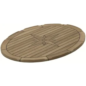 Bordplate Teak Ellipse 44x58cm