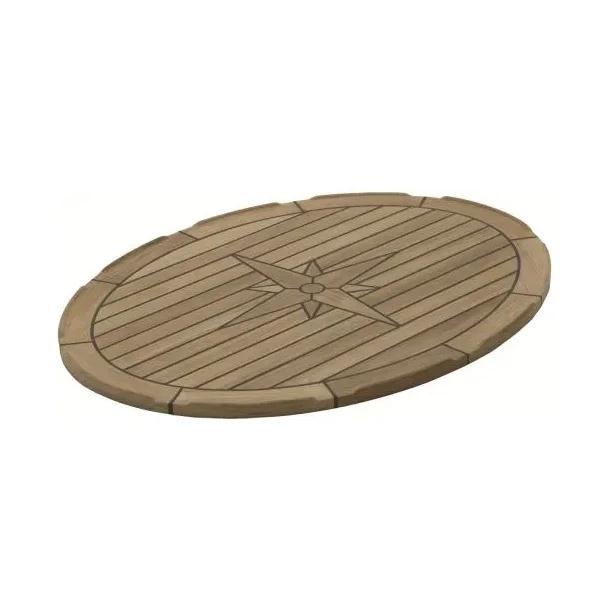 Bordplate Teak Ellipse 44x58cm