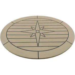 Bordplate Eco-Teak Ellipse 44x58cm