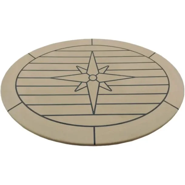 Bordplate Eco-Teak Ellipse 44x58cm