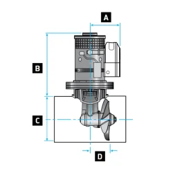 Lewmar Thruster 125TT 2,0kw - 2,7HK 125mm 12V GEN2