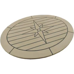 Bordplate Eco-Teak Ellipse 44x58cm