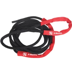 Fortyningsline Flettet Sort med slitehylser