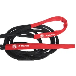 Fortyningsline Flettet Sort med slitehylser