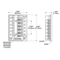 Blue Sea Sikringsholder for Glassikringer