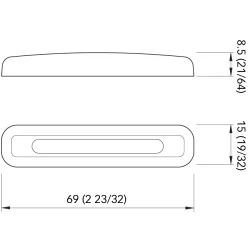 Quick TABCPR2 LED Courtesy light markeringslys 1W
