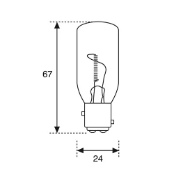 Lyspre 12V/25W Bay15D