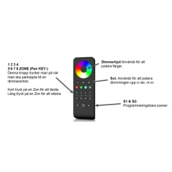 Nautilight Capricorn RGBW Dimmer fjernkontroll