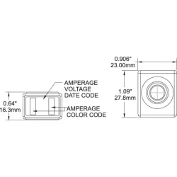 Blue Sea Systems MRBF Terminal sikring 100A