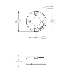 Blue Sea Kabelgjennomf�ring Hvit