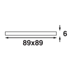  Btsystem Distanseplate For Square 80