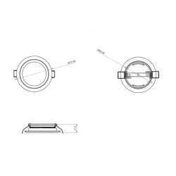 Nautilight Scorpio Aluminium LED Taklampe 2W 12V